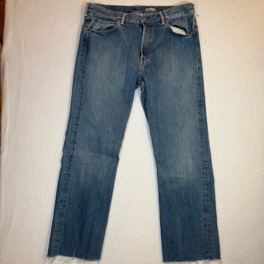 Vintage Polo Ralph Lauren Jeans 36x30 Classic Fit Y2K Distressed Denim USA